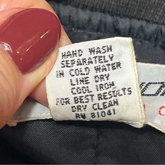 Carol Horn black SILK Bomber ZIP JACKET 90s Tan Gray Blue brown ART to wear LRG - Picture 4 of 16